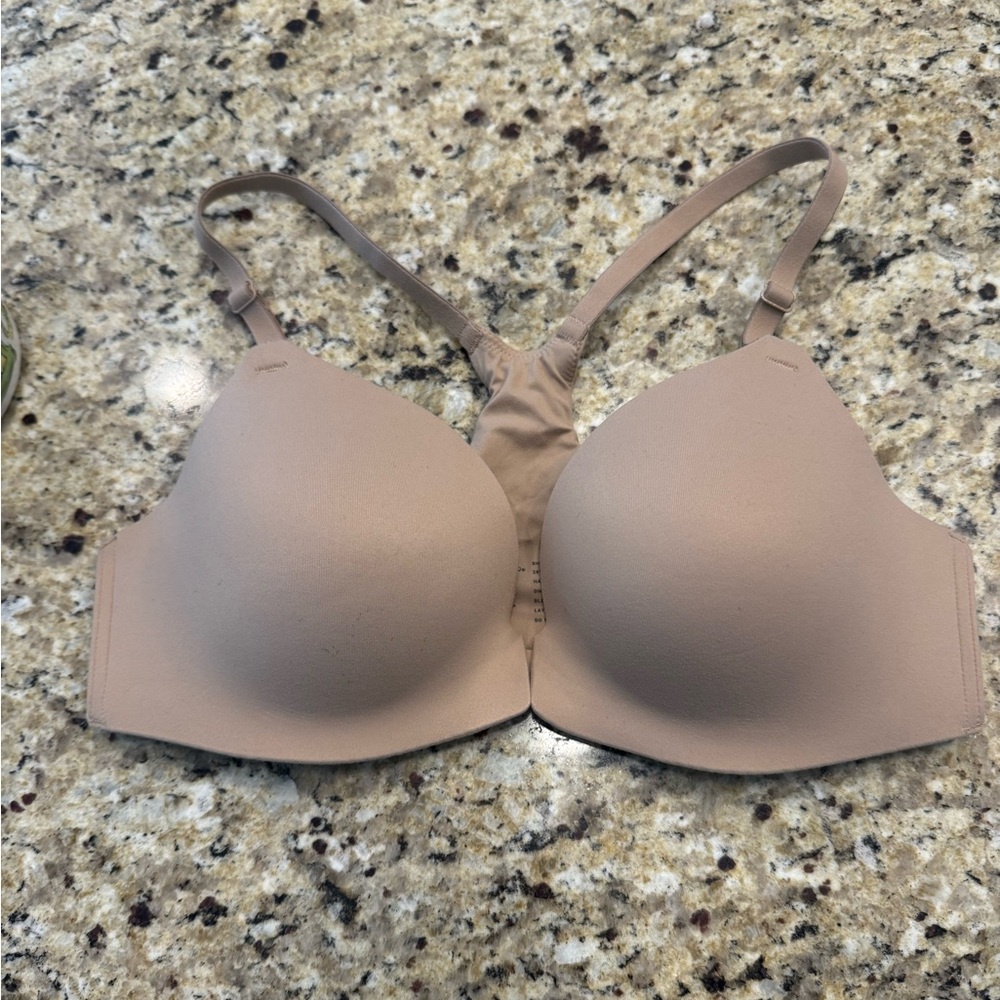 Soma Enbliss Racerback front clasp no wire Tan Bra size 36B